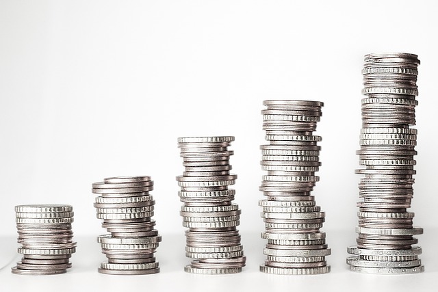 stacked silver coins