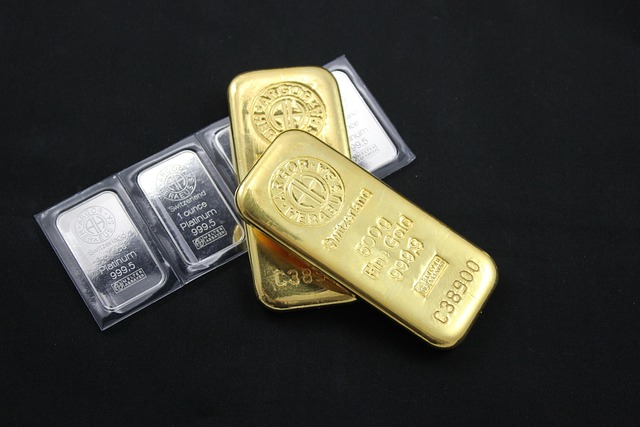 gold and silver bars