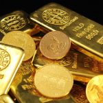 gold bars and coins