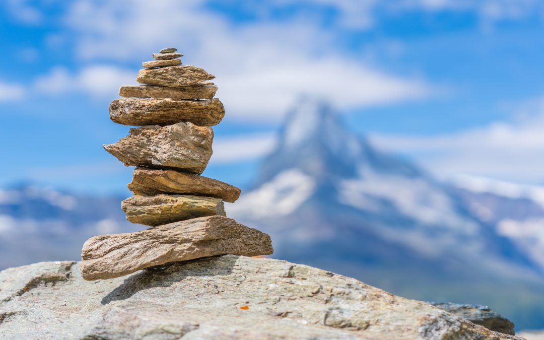 Rocks balancing